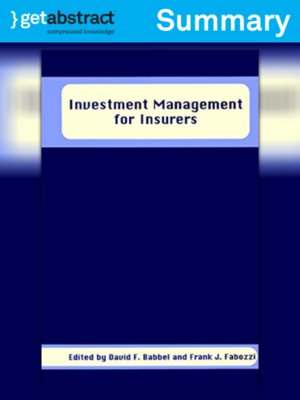 cover image of Investment Management for Insurers (Summary)